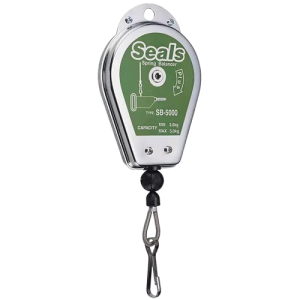 Tời cân bằng lò xo xoắn dùng trong nhà xưởng, không hoạt động bằng điện, model: SB-5000, tải trọng 3-5kg, hiệu HB, chiều dài dây 1.2m, hàng平衡器HB/汉邦SB-5000 /承受重量:3.0-5.0kg，钢线总长:1.2m