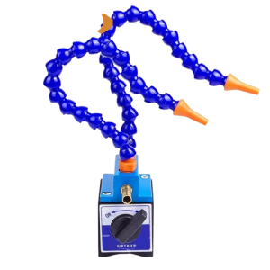 Đế từ dùng để cố định vòi tưới nguội trên máy CNC, kích thước: 5*4*1cm/磁座/2分 (一进三出)