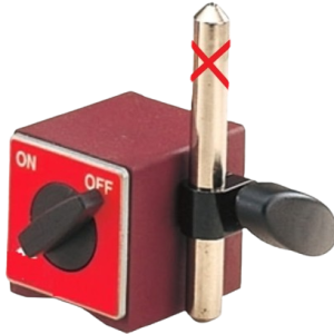 Đế từ dùng để cố định vòi tưới nguội trên máy CNC, kích thước: 5*4*2cm/磁座/3分 (一进一出)