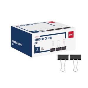 Kẹp Giấy Deli EZ61 51mm Màu Đen